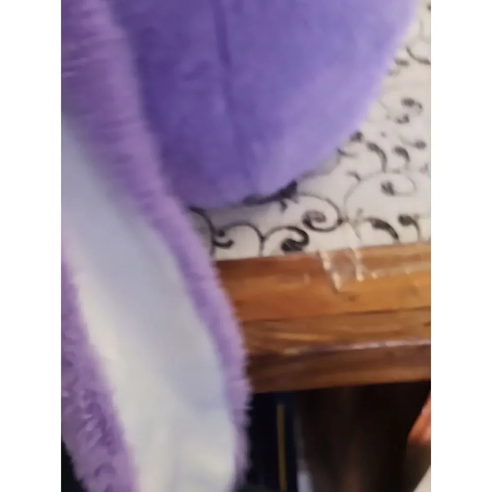 Plush Purple Bunny Bag for Kids - Cute Soft Carrying Tote